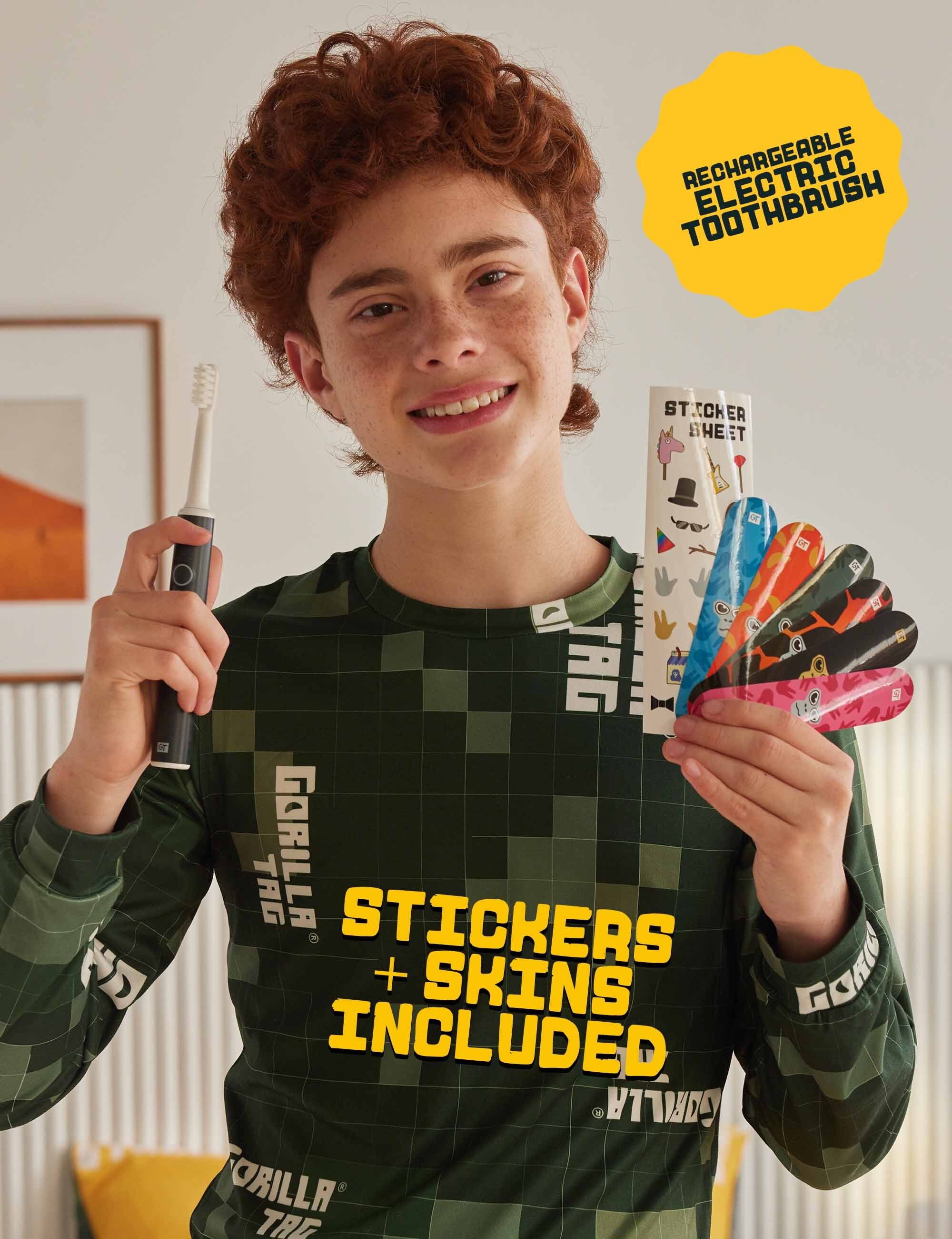 Gorilla Tag Electric Toothbrush + Stickers