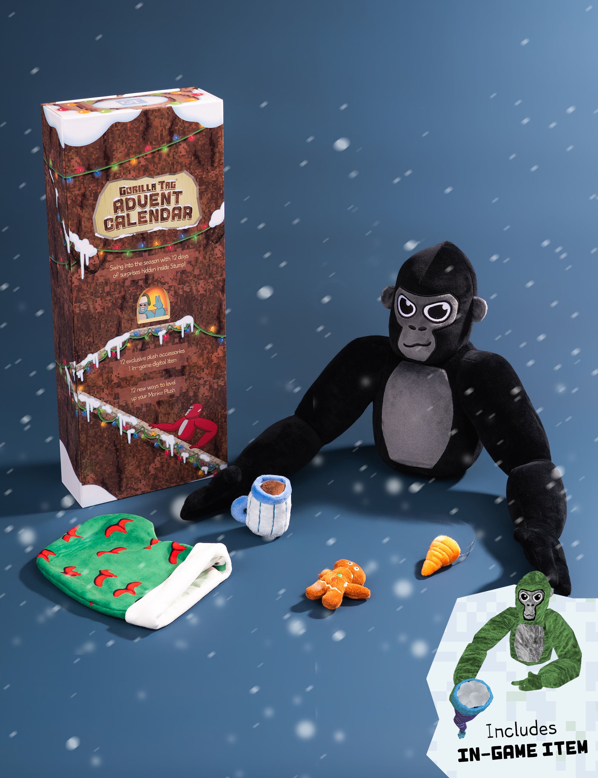 Gorilla Tagvent Calendar + Monke Plush Bundle