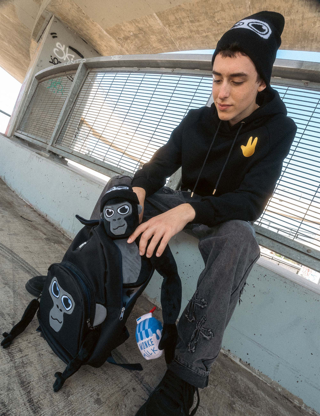 Peeking Monke Beanie